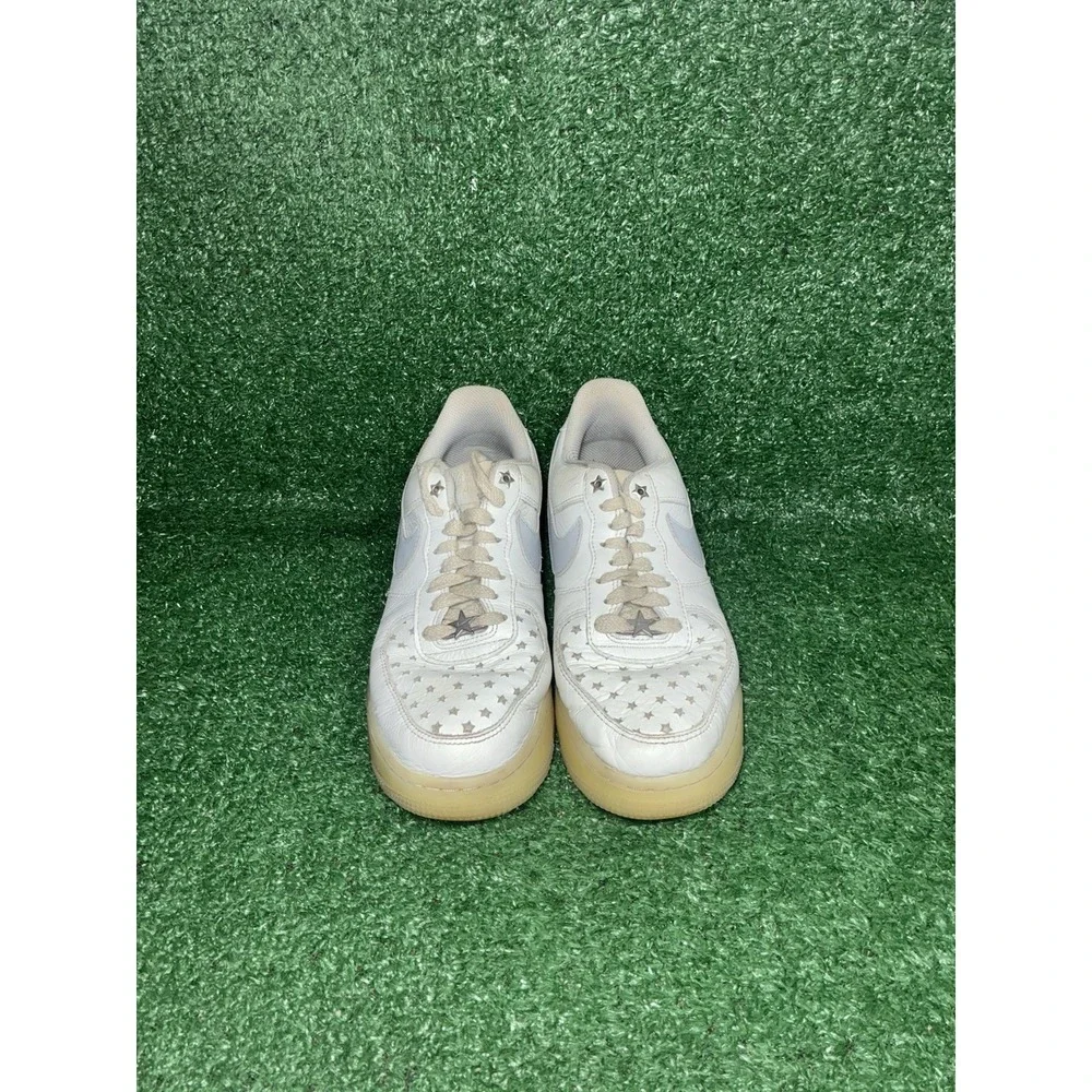 Nike Air Force 1 Low Womens 9.5 Mens 8 White Leather Casual Shoes Daily Sneakers